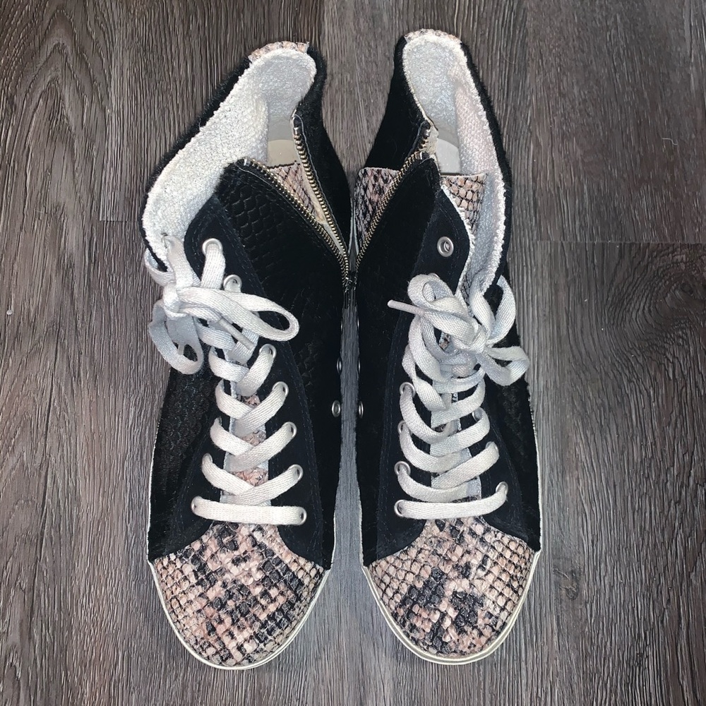 Kim & Kozi Snakeskin pattern hi tops